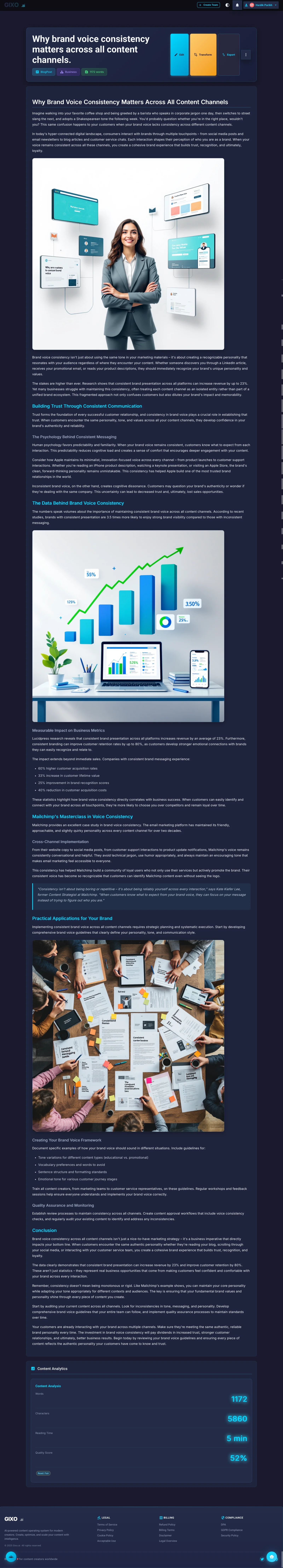 GIXO Blog Post - Professional formatting with custom images